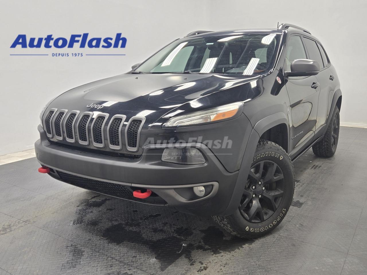 Used 2017 Jeep Cherokee TRAILHAWK 3.2L, DEMARREUR, TOIT PANO, CUIR for sale in Saint-Hubert, QC