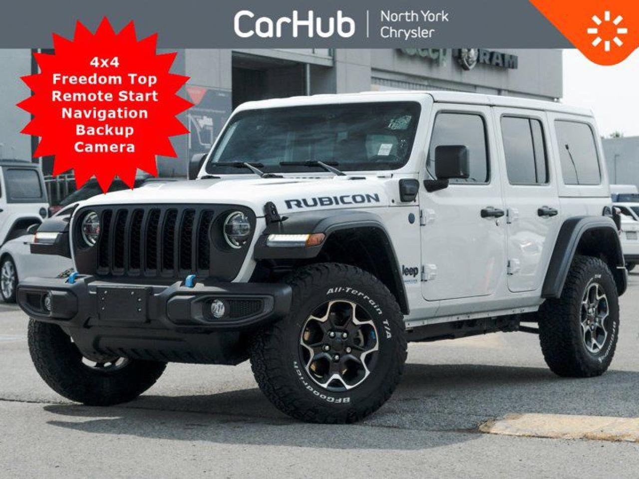 Used 2022 Jeep Wrangler 4xe Unlimited Rubicon 4x4 Freedom Top Remote Start Navi for sale in Thornhill, ON