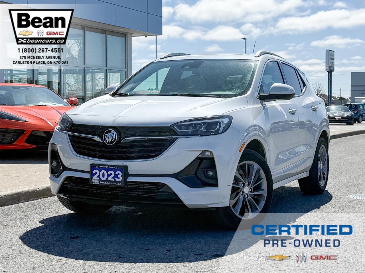 <p><span style=font-size:18px><strong><span style=color:#2ecc71>$252 bi-weekly for 84 months @ 8.99% OAC</span></strong></span></p>

<p><span style=font-size:16px>This gorgeous 2023 Buick Encore is a local one owner trade that was originally purchased new at our dealership and was always maintained in our service departmeent. It is the Essence Sport Touring model that comes with a lot of goodies that will be sure to put a smile on your face. On the outside you will find a black front grille insert as well as black fog light bezels, 18 android high gloss alloy wheels, body coloured wheel arches and mirror caps as well as ST badging! Inside you will find Whisper beige power heated leather seats and accents among the ebony interior. There is a heated leather wrapped steering wheel, a large moonroof, driver memory seat settings, a power hands free lift gate as well as a safety package and a selectable automatic start/stop technology. This Encore GX Sport Touring is one of Buicks most popular SUV that is ready for its new owner, will it be you?!</span></p>

<p><span style=color:#2ecc71><span style=font-size:16px><strong>Contact a Sales Pro today at 613-257-2432 to book your test drive!</strong></span></span></p>