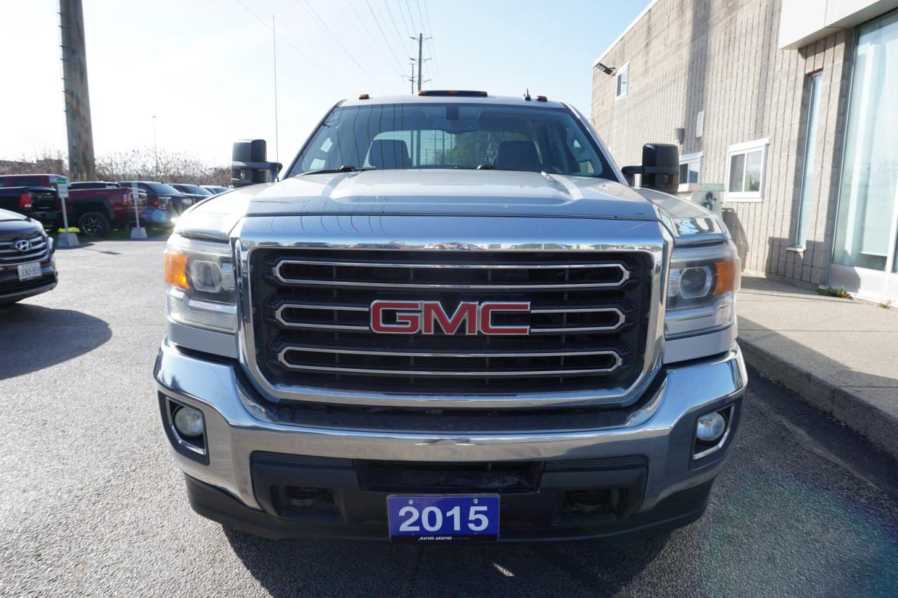 2015 GMC Sierra 2500 HD 6.6L V8 DIESEL 8-FOOT SLE 4WD CERTIFIED *ACCIDNET FREE* CAMERA BLUETOOTH LEATHER HEATED SEATS CRUISE ALLOYS - Photo #2