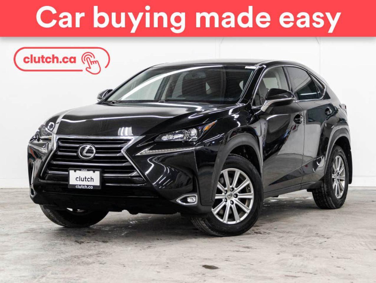 NO ACCIDENTS / CLEAN CARFAX / Front Heated Seats, Dual Zone Front Climate Control, Bluetooth Music and more!<br> <br>Clutch is the largest online used car retailer in Canada, delivering a seamless, hassle-free car-buying experience to drivers everywhere. Shop hundreds of used cars online, get the right one delivered to your door, and enjoy peace of mind with our optional 10-Day Money-Back Guarantee. How sweet is that? To learn more, visit clutch.ca.<br> <br>The top features for this 2015 Lexus NX 200t include:<br> <br>Auto Dimming Rearview Mirror<br>Front Heated Seats<br>Dual Zone Front Climate Control<br>Bluetooth Music<br>Cruise Control<br>12V Outlet<br>Push Button Start<br>Rear View Camera<br>Power Driver Seat<br>Power Passenger Seat<br> <br>Seamless home delivery - Delivery to your door in a matter of days. Available on select packages.<br> <br>Try it out for 10 days - If you do not like it, we will take it back. Available on select packages. <br> <br>Quality assured - All cars go through our rigorous 210-point inspection and reconditioning process.<br> <br>Peace of mind - Optional 3-month Standard Warranty, with additional warranty options available.<br> <br>Haggle-free - No haggling or hard sells.<br> <br>100% Transparency - Full inspection reports on every car, including high-res photography and a free Carfax report.<br> <br>Listed price is for cash purchase only and does not include taxes, Shipping Fees (if applicable), Delivery Fees (if applicable), government licensing fees. 10-day Money Back Guarantee, 3-month Standard Warranty, and home delivery are available with select packages.<br> <br>Previous Provincial Registrations:<br>Ontario<br> <br>Stock # 50294