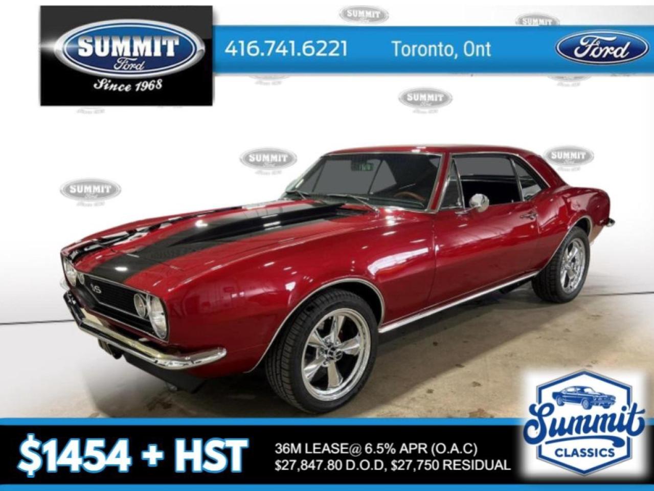 Used 1967 Chevrolet Camaro SS | Chevrolet crate SP383 cubic inch V8 | Muncie 4 Speed Manual for sale in Etobicoke, ON