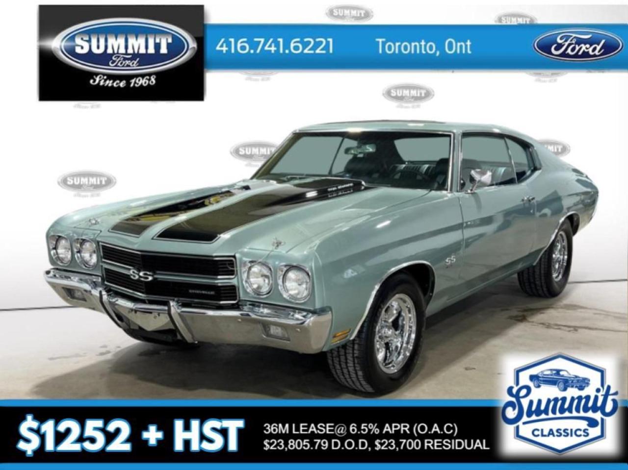 Used 1970 Chevrolet Chevelle SS | 454 V8 | Manual | 12 Bolt Rear End for sale in Etobicoke, ON