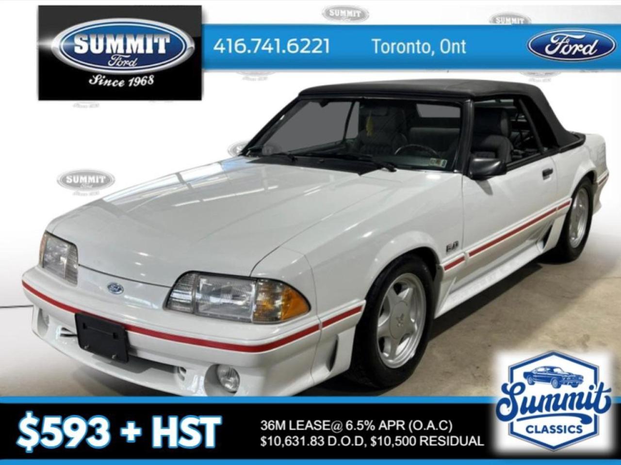 Used 1988 Ford Mustang GT | Low KM | Automatic | Convertible for sale in Etobicoke, ON