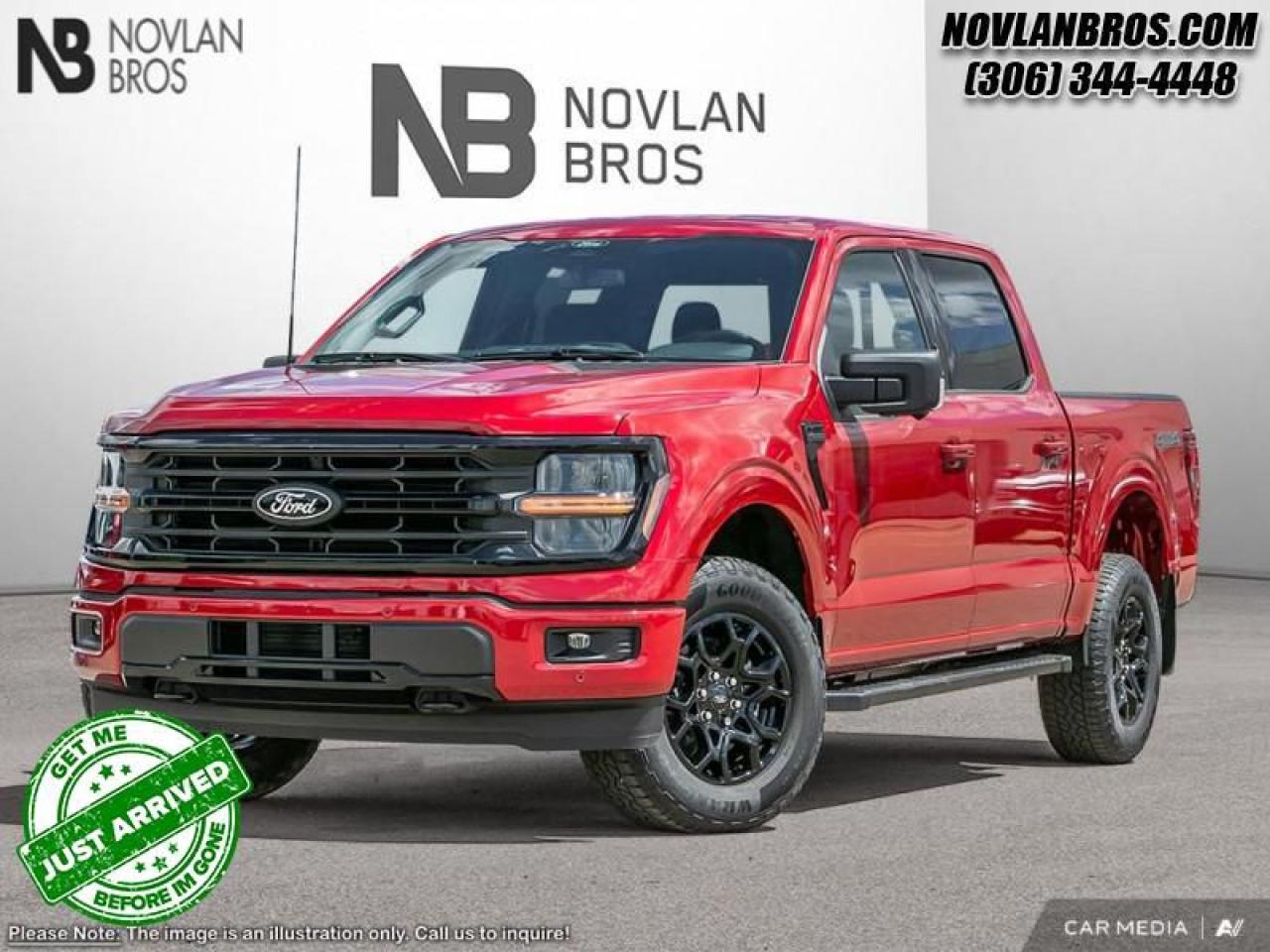 <b>XLT Black Appearance Package, Unique Sport Cloth Bucket Seats!</b><br> <br> <br> <br>Check out our great inventory of new vehicles at Novlan Brothers!<br> <br>  The Ford F-Series is the best-selling vehicle in Canada for a reason. Its simply the most trusted pickup for getting the job done. <br> <br>Just as you mold, strengthen and adapt to fit your lifestyle, the truck you own should do the same. The Ford F-150 puts productivity, practicality and reliability at the forefront, with a host of convenience and tech features as well as rock-solid build quality, ensuring that all of your day-to-day activities are a breeze. Theres one for the working warrior, the long hauler and the fanatic. No matter who you are and what you do with your truck, F-150 doesnt miss.<br> <br> This rapid red metallic tinted clearcoat Crew Cab 4X4 pickup   has a 10 speed automatic transmission and is powered by a  400HP 5.0L 8 Cylinder Engine.<br> <br> Our F-150s trim level is XLT. This XLT trim steps things up with running boards and dual-zone climate control, along with great standard features such as class IV tow equipment with trailer sway control, remote keyless entry, cargo box lighting, and a 12-inch infotainment screen powered by SYNC 4 featuring SiriusXM satellite radio, Apple CarPlay, Android Auto and FordPass Connect 5G internet hotspot. Safety features also include blind spot detection, lane keep assist with lane departure warning, front and rear collision mitigation and automatic emergency braking. This vehicle has been upgraded with the following features: Xlt Black Appearance Package, Unique Sport Cloth Bucket Seats. <br><br> View the original window sticker for this vehicle with this url <b><a href=http://www.windowsticker.forddirect.com/windowsticker.pdf?vin=1FTFW3L59SKD28977 target=_blank>http://www.windowsticker.forddirect.com/windowsticker.pdf?vin=1FTFW3L59SKD28977</a></b>.<br> <br>To apply right now for financing use this link : <a href=http://novlanbros.com/credit/ target=_blank>http://novlanbros.com/credit/</a><br><br> <br/> Total  rebate of $6000 is reflected in the price.   Incentives expire 2025-06-02.  See dealer for details. <br> <br><br> Come by and check out our fleet of 20+ used cars and trucks and 70+ new cars and trucks for sale in Paradise Hill.  o~o