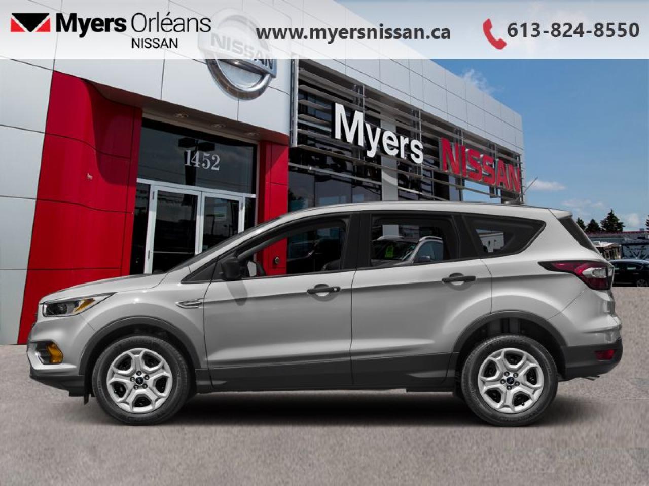 <b>Bluetooth,  Heated Seats,  Rear View Camera,  SiriusXM,  Aluminum Wheels!</b><br> <br>    Canadians love small crossovers.  With over 48,000 Ford Escapes sold last year in Canada, you have to have a closer look at this leader in this segment. This  2017 Ford Escape is fresh on our lot in Orleans. <br> <br>For 2017, the Escape has under gone a small refresh, updating the exterior with a more angular tailgate, LED tail lights, an aluminum hood and a new fascia that makes it look similar to the other Ford crossovers.  Inside, the Escape now comes with an electric E brake, which frees up the centre console for more cargo and arm space.Its  silver in colour  and is completely accident free based on the <a href=https://vhr.carfax.ca/?id=6WPb3yzDZSMxYNmIpEjOArKftUTVxhkL target=_blank>CARFAX Report</a> . It has an automatic transmission and is powered by a  245HP 2.0L 4 Cylinder Engine.  It may have some remaining factory warranty, please check with dealer for details. <br> <br> Our Escapes trim level is SE. This Escape SE offers a satisfying blend of features and value. It comes with a SYNC infotainment system with Bluetooth connectivity, SiriusXM, a USB port, a rearview camera, heated front seats, steering wheel-mounted audio and cruise control, dual-zone automatic climate control, power windows, power doors, aluminum wheels, fog lamps, and more. This vehicle has been upgraded with the following features: Bluetooth,  Heated Seats,  Rear View Camera,  Siriusxm,  Aluminum Wheels,  Steering Wheel Audio Control. <br> To view the original window sticker for this vehicle view this <a href=http://www.windowsticker.forddirect.com/windowsticker.pdf?vin=1FMCU9G93HUE79363 target=_blank>http://www.windowsticker.forddirect.com/windowsticker.pdf?vin=1FMCU9G93HUE79363</a>. <br/><br> <br/><br>We are proud to regularly serve our clients and ready to help you find the right car that fits your needs, your wants, and your budget.And, of course, were always happy to answer any of your questions.Proudly supporting Ottawa, Orleans, Vanier, Barrhaven, Kanata, Nepean, Stittsville, Carp, Dunrobin, Kemptville, Westboro, Cumberland, Rockland, Embrun , Casselman , Limoges, Crysler and beyond! Call us at (613) 824-8550 or use the Get More Info button for more information. Please see dealer for details. The vehicle may not be exactly as shown. The selling price includes all fees, licensing & taxes are extra. OMVIC licensed.Find out why Myers Orleans Nissan is Ottawas number one rated Nissan dealership for customer satisfaction! We take pride in offering our clients exceptional bilingual customer service throughout our sales, service and parts departments. Located just off highway 174 at the Jean DÀrc exit, in the Orleans Auto Mall, we have a huge selection of Used vehicles and our professional team will help you find the Nissan that fits both your lifestyle and budget. And if we dont have it here, we will find it or you! Visit or call us today.<br>*LIFETIME ENGINE TRANSMISSION WARRANTY NOT AVAILABLE ON VEHICLES WITH KMS EXCEEDING 140,000KM, VEHICLES 8 YEARS & OLDER, OR HIGHLINE BRAND VEHICLE(eg. BMW, INFINITI. CADILLAC, LEXUS...)<br> Come by and check out our fleet of 30+ used cars and trucks and 80+ new cars and trucks for sale in Orleans.  o~o