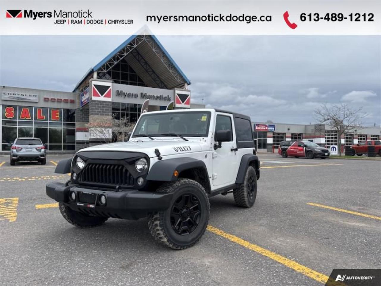 Used 2017 Jeep Wrangler Willys Wheeler  - Bluetooth for sale in Ottawa, ON