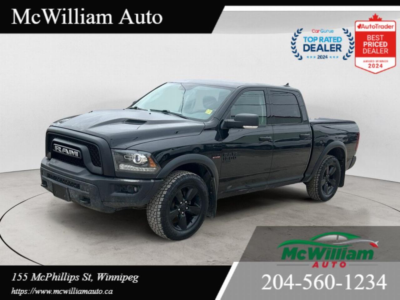 Used 2019 RAM 1500 Classic Warlock | HTD LTHR SEATS & WHEEL|RMT START| TOW PKG| for sale in Winnipeg, MB