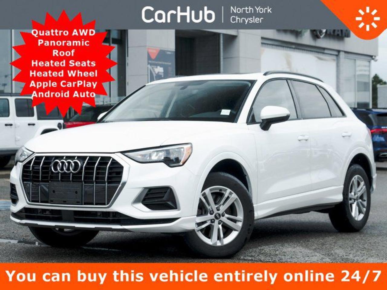 Used 2022 Audi Q3 Komfort Quattro Panoroof Heated Seats Heated Wheel Apple CarPlay for sale in Thornhill, ON