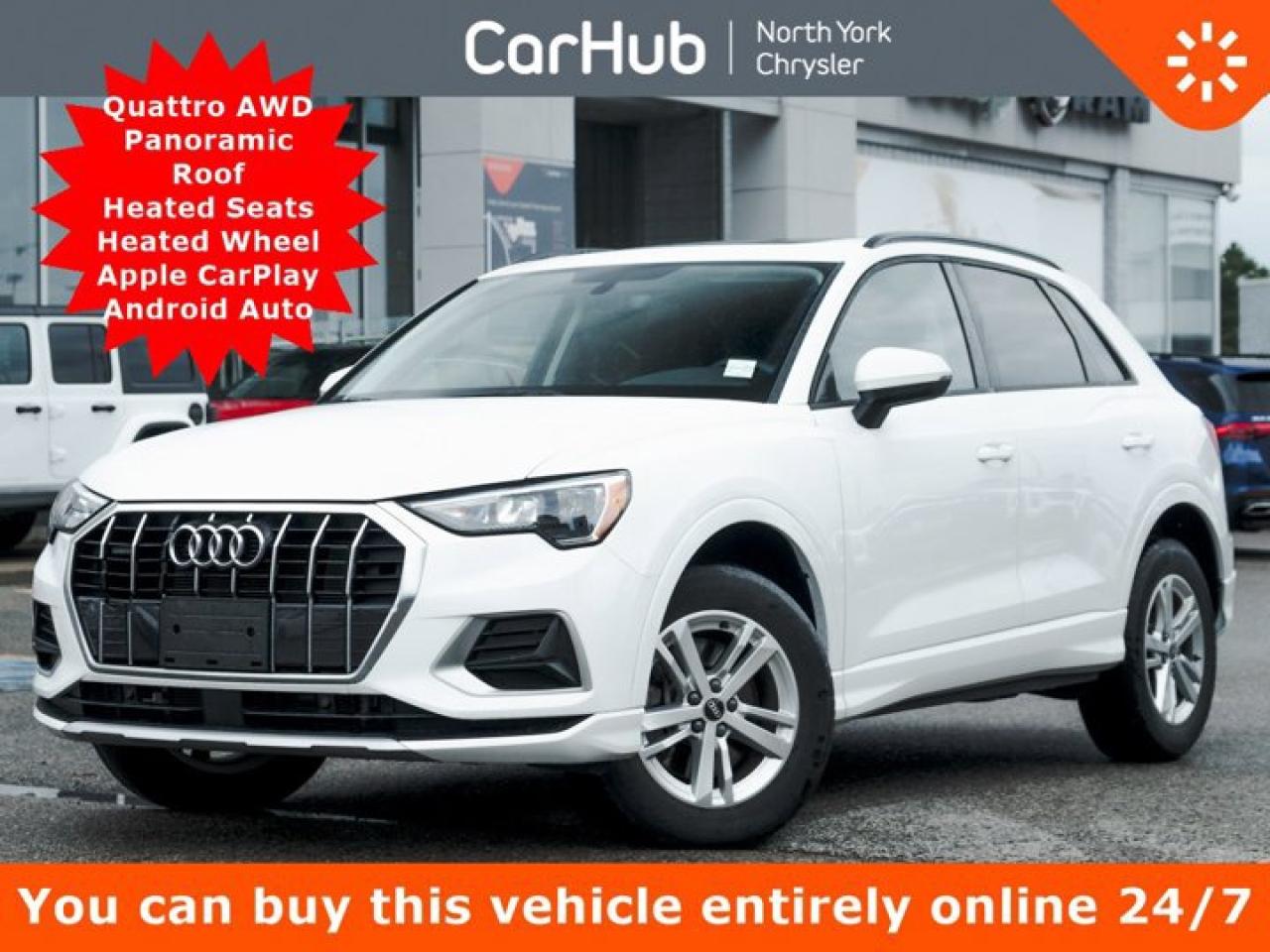 Used 2022 Audi Q3 Komfort Quattro Panoroof Heated Seats Heated Wheel Apple CarPlay for sale in Thornhill, ON