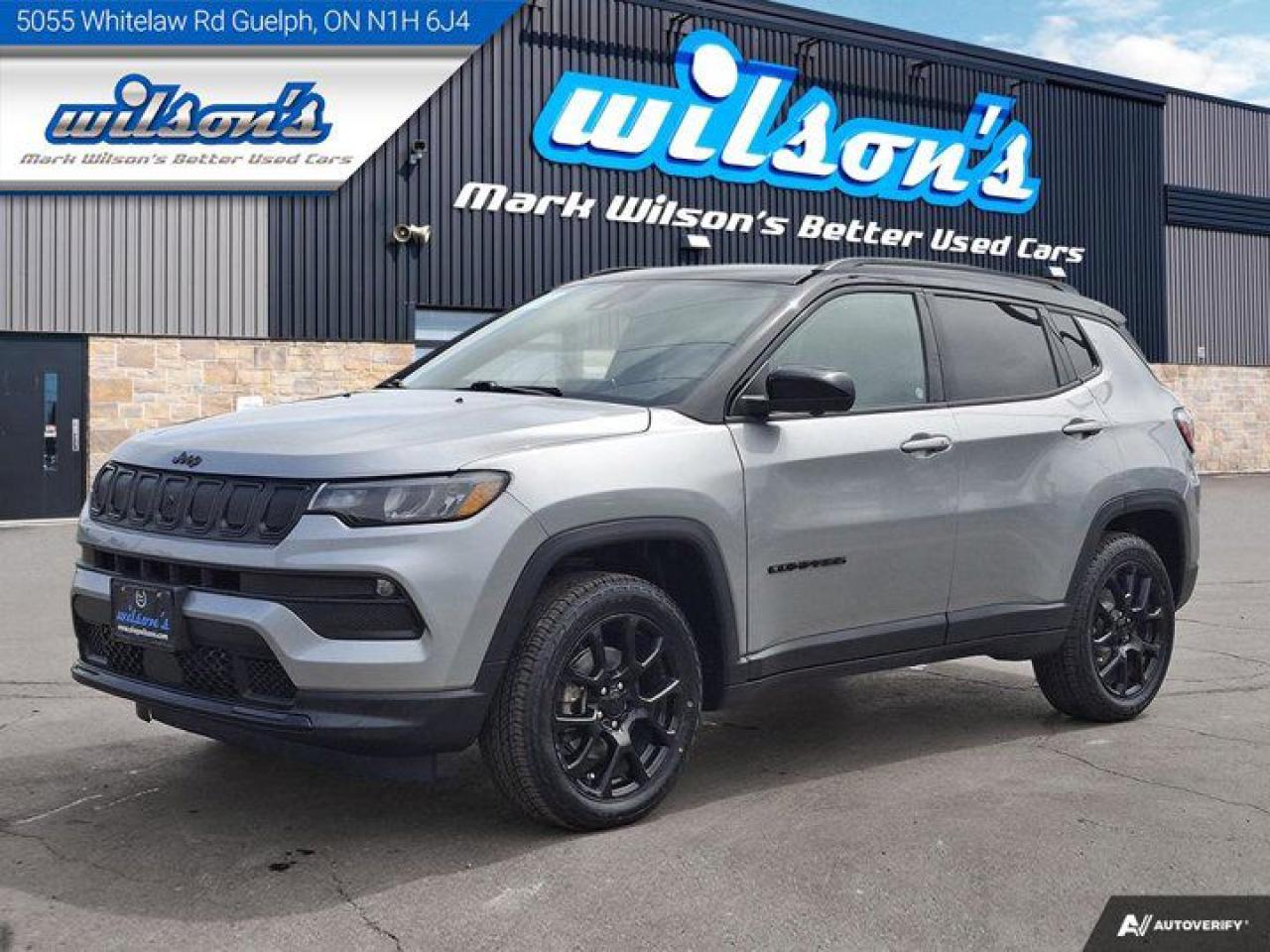 Used 2022 Jeep Compass Altitude 4WD | Leather | Pano Roof | 360 Camera | Adaptive Cruise | BSM | New Tires | New Brakes | for sale in Guelph, ON