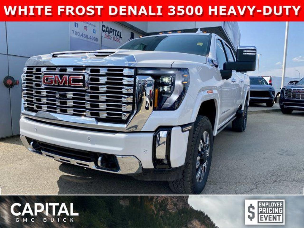 Take a look at this FULLY-LOADED Denali 3500 Heavy-Duty Duramax Diesel.... With every option including Heated and Cooled Seats, Heated Steering, 360 CAM, Heads-up Display, Rear Heated Seats, Body Color Arch Moldings, 5th Wheel Prep Package, Rear Streaming Camera Mirror, Adaptive Cruise Control, Power Assist Steps, and so much more... CALL NOWAsk for the Internet Department for more information or book your test drive today! Text 825-445-0521 for fast answers at your fingertips!AMVIC Licensed Dealer - Licence Number B1044900Disclaimer: All prices are plus taxes and include all cash credits and loyalties. See dealer for details. AMVIC Licensed Dealer # B1044900