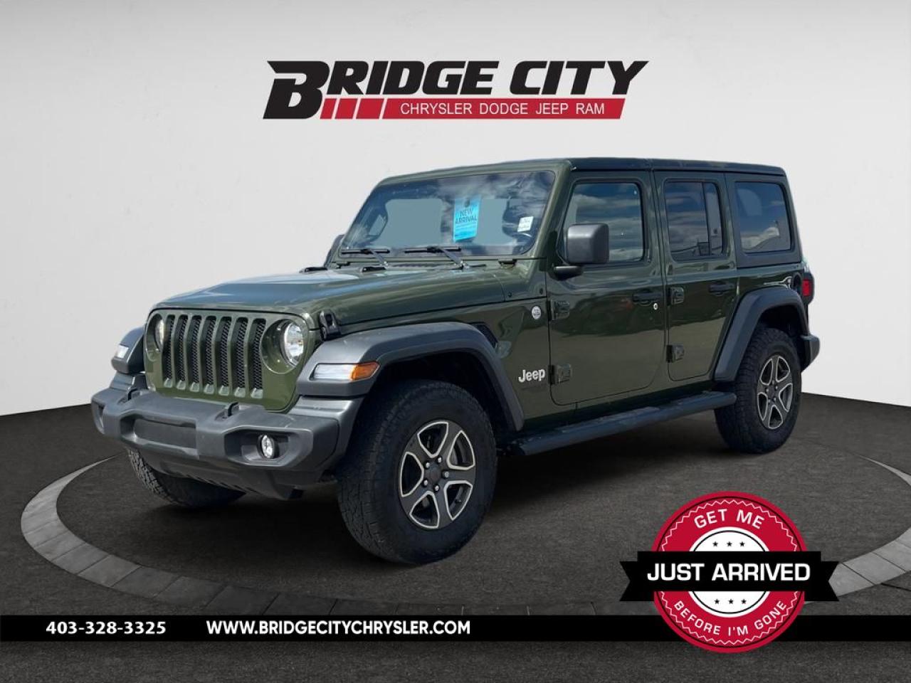 Used 2021 Jeep Wrangler Unlimited Sport S Pkg - Alpine Sound - Heated Seats - Remote Start - Trail Rated 4x4 for sale in Lethbridge, AB