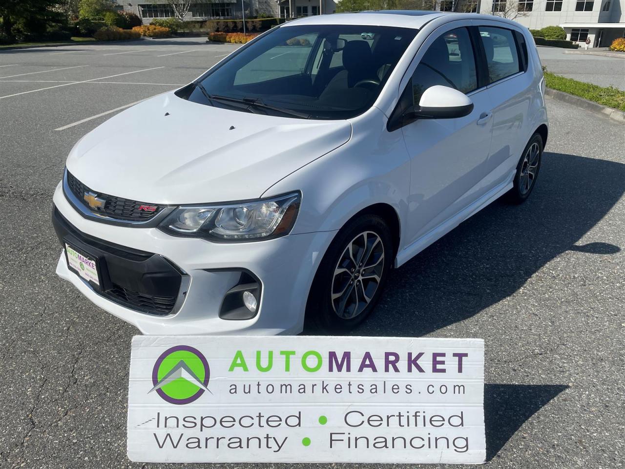Used 2017 Chevrolet Sonic RS TURBO, AUTO, SUNROOF, FINANCING, WARRANTY, INSPECTED W/BCAA MBSHP for sale in Surrey, BC