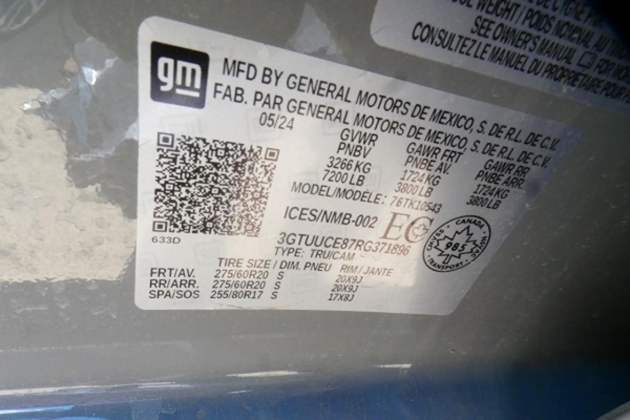2024 GMC Sierra 1500 Elevation DURAMAX DSL w/Htd cloth, NAV, BUC - Photo #22