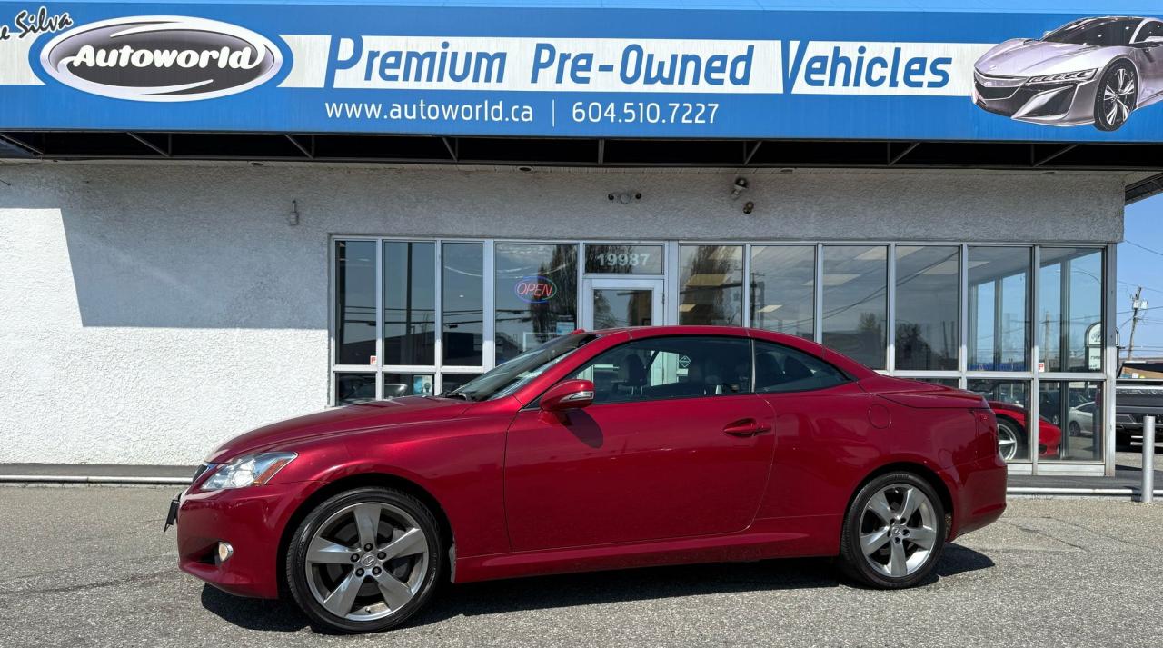 Used 2010 Lexus IS 350 Convertible No Accident, Nav, Camera, MK Levinson for sale in Langley, BC