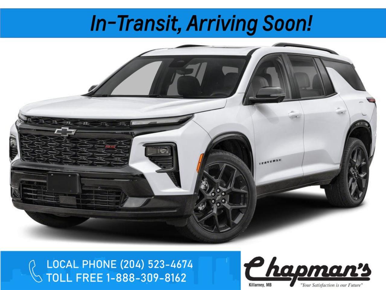 New 2025 Chevrolet Traverse RS for sale in Killarney, MB