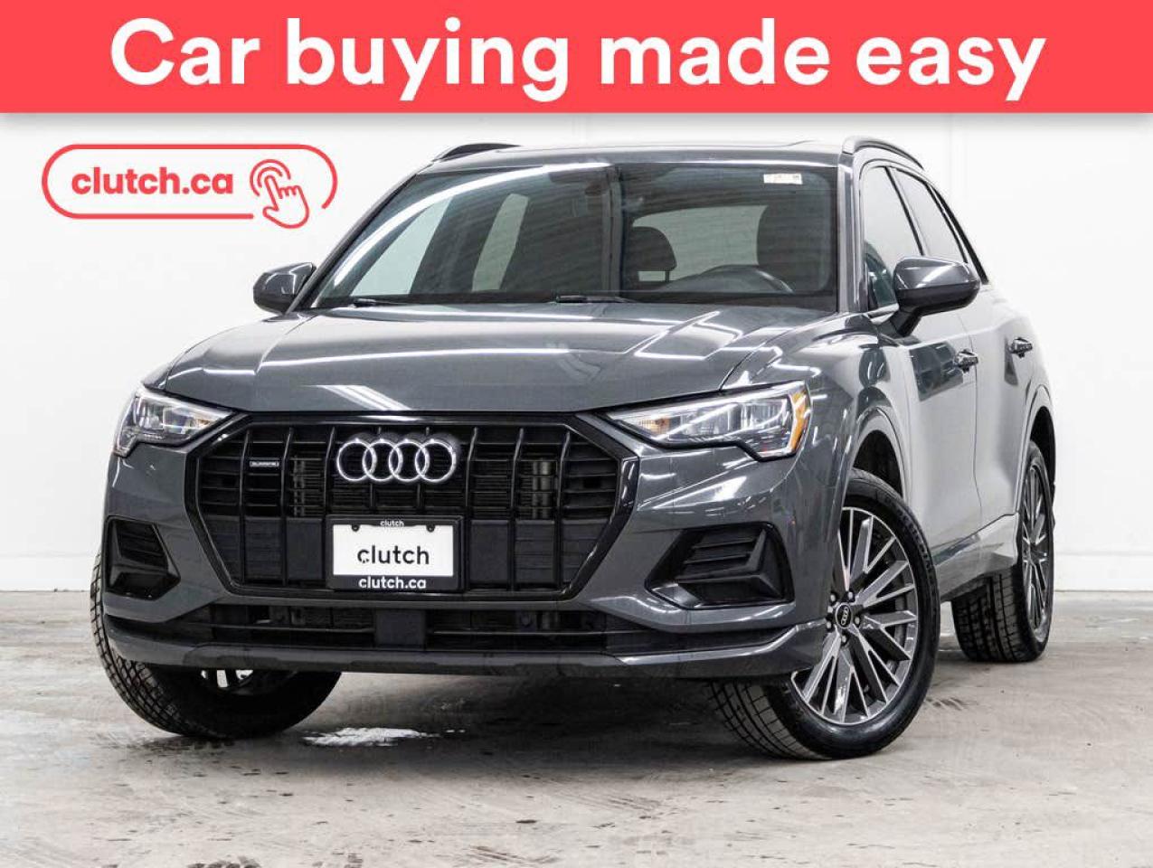 Used 2022 Audi Q3 Komfort 40 AWD w/ Apple CarPlay & Android Auto, Panoramic Moonroof, Rearview Cam for sale in Toronto, ON