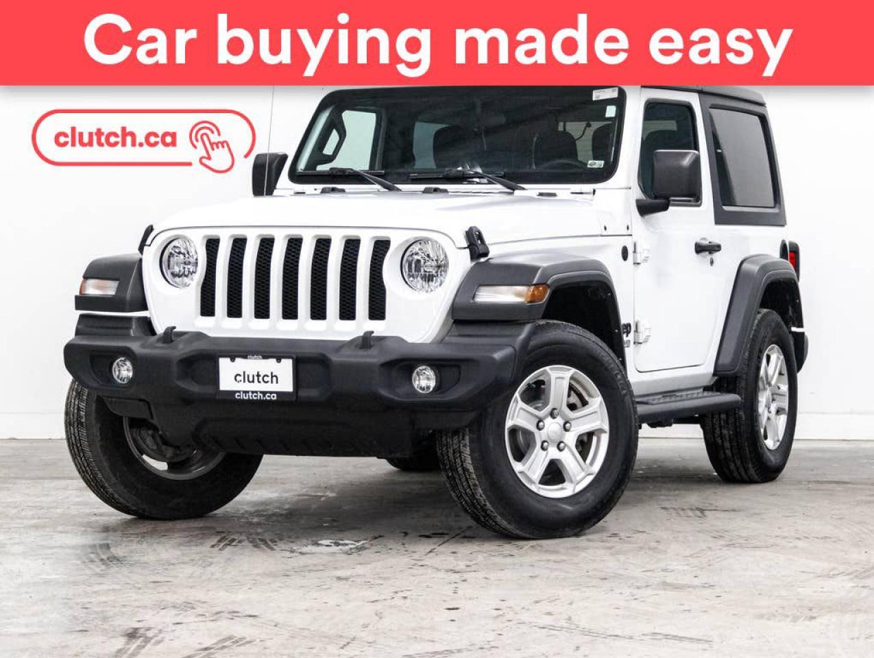 Used 2021 Jeep Wrangler Sport S w/ Apple CarPlay & Android Auto, Rearview Cam, Cruise Control for sale in Toronto, ON