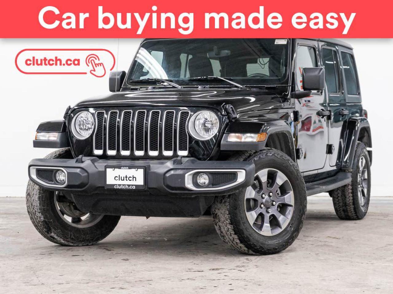 Used 2018 Jeep Wrangler Unlimited Sahara 4WD w/ Apple CarPlay & Android Auto, Rearview Cam, Nav for sale in Toronto, ON