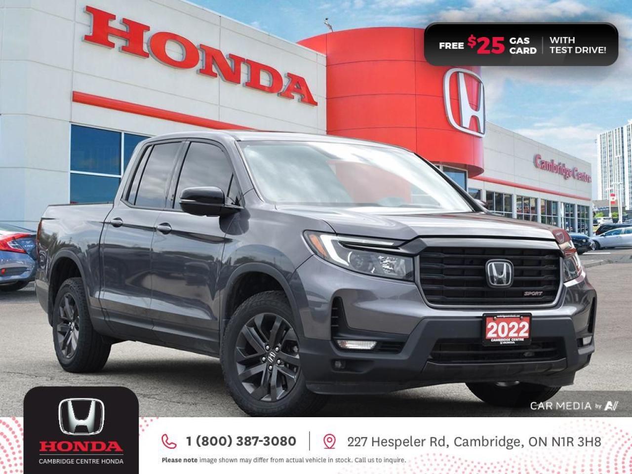 Used 2022 Honda Ridgeline Sport POWER SUNROOF | REARVIEW CAMERA | APPLE CARPLAY™/ANDROID AUTO™ for sale in Cambridge, ON
