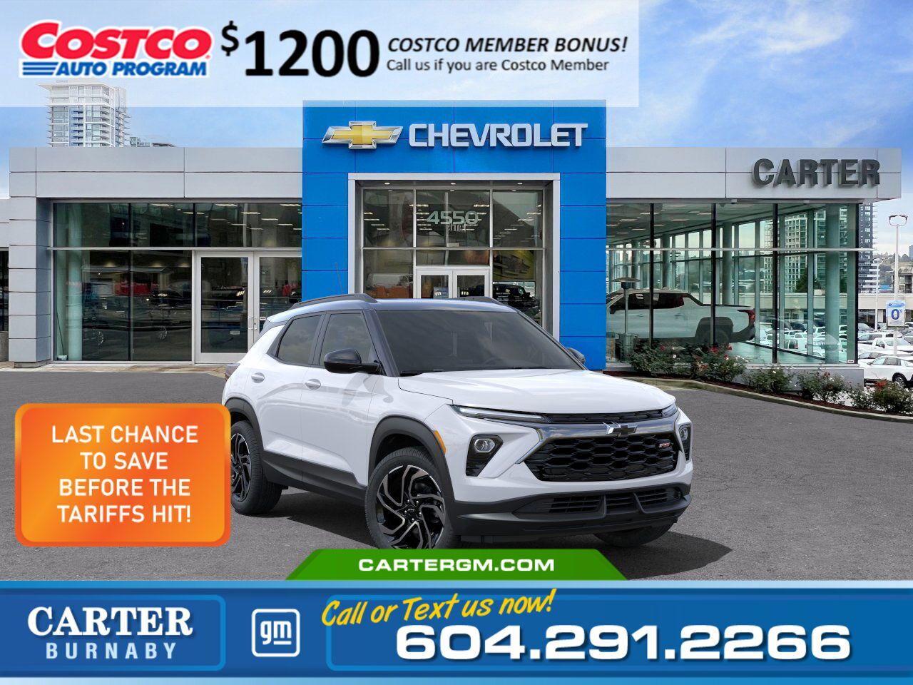 New 2025 Chevrolet TrailBlazer RS for sale in Burnaby, BC