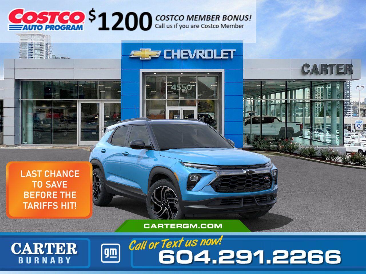 New 2025 Chevrolet TrailBlazer RS for sale in Burnaby, BC