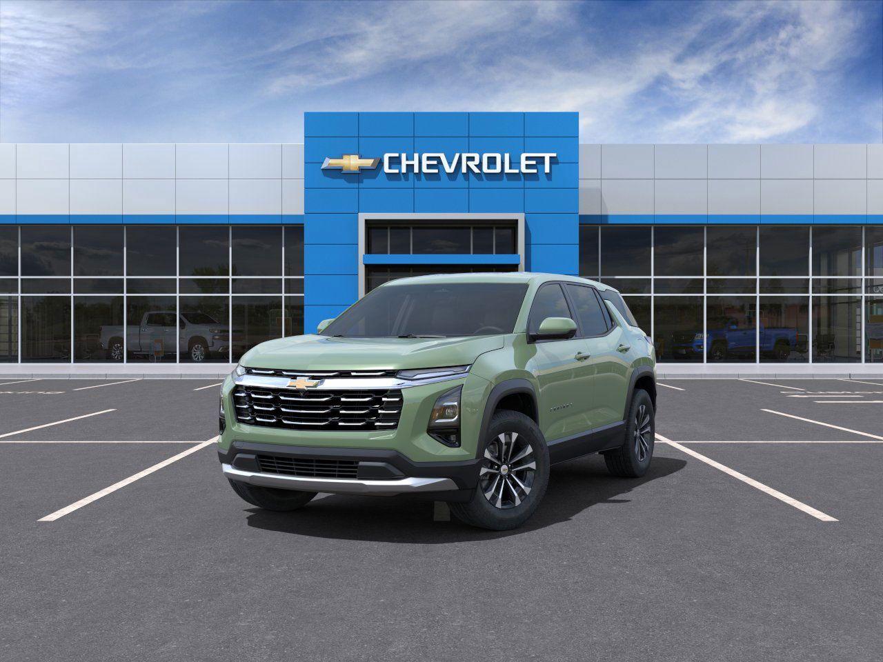 * ENGINE BLOCK HEATER * * BLACK CLOTH SEAT TRIM * * SAFETY AND TECHNOLOGY PACKAGE *  The 2025 Chevrolet Equinox AWD LT in Cacti Green is the perfect companion for Winnipegs diverse landscape. This sport utility vehicle boasts a robust Turbocharged Gas I4 1.5L engine, offering both power and efficiency, ideal for both city commutes and countryside drives. Its 8-speed automatic transmission ensures smooth handling, providing a seamless driving experience no matter the road conditions.  With its advanced All Wheel Drive system, this Equinox is ready to tackle the unpredictable prairie weather, ensuring you have the confidence to drive in rain or shine. The interior is thoughtfully designed with black cloth seat trim that combines comfort with style, while the heated front seats and steering wheel offer a cozy retreat on chilly Winnipeg mornings.  Stay connected and secure with the comprehensive Safety and Technology Package, which includes a Rear Camera Mirror, HD Surround Vision, and Traffic Sign Recognition. These features, along with Adaptive Cruise Control and Lane Keeping Assist, help you navigate the roads with ease and confidence. Whether youre cruising through the city or exploring the surrounding areas, the Equinox ensures you travel safely and stylishly.  Dealer Permit #1740