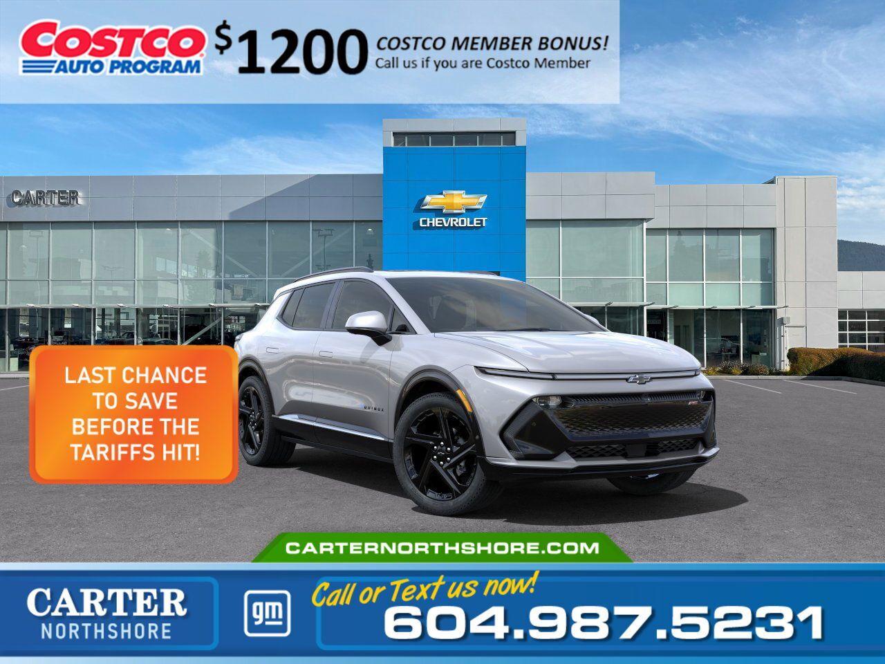 New 2025 Chevrolet Equinox EV RS FWD for sale in North Vancouver, BC
