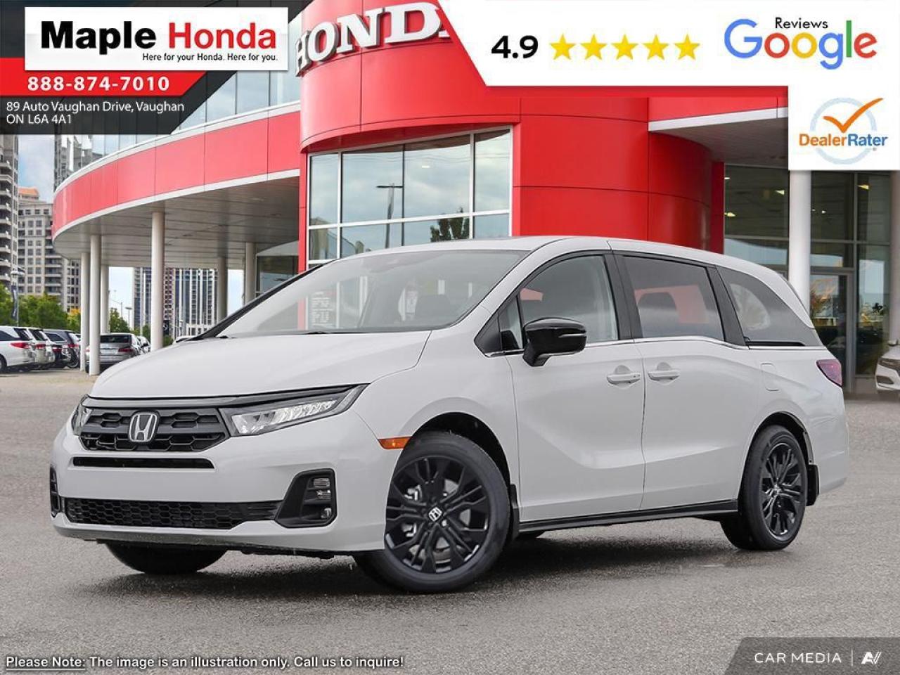 New 2025 Honda Odyssey 4DR AT BLACK EDITION for sale in Vaughan, ON