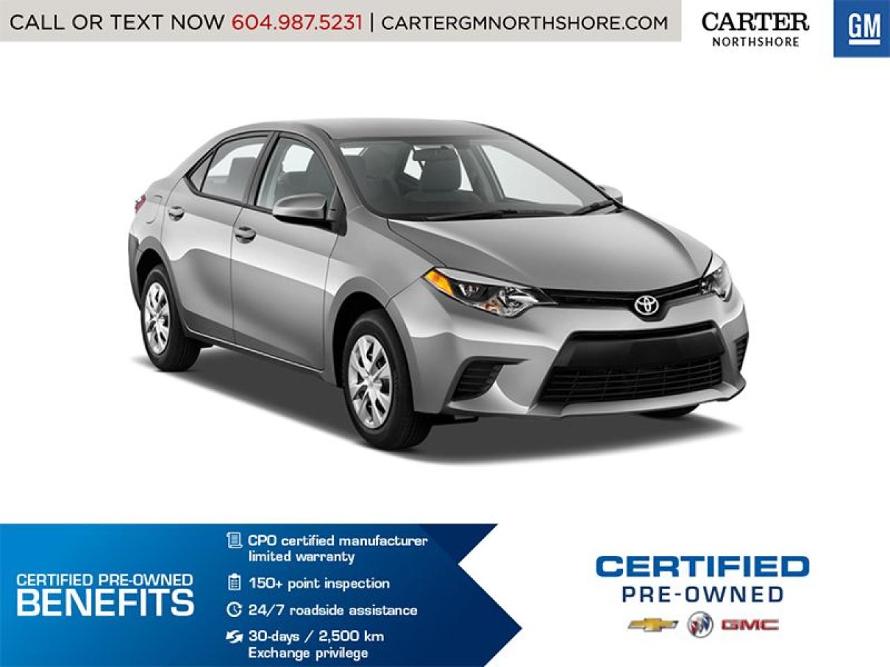 Used 2016 Toyota Corolla LE for sale in North Vancouver, BC