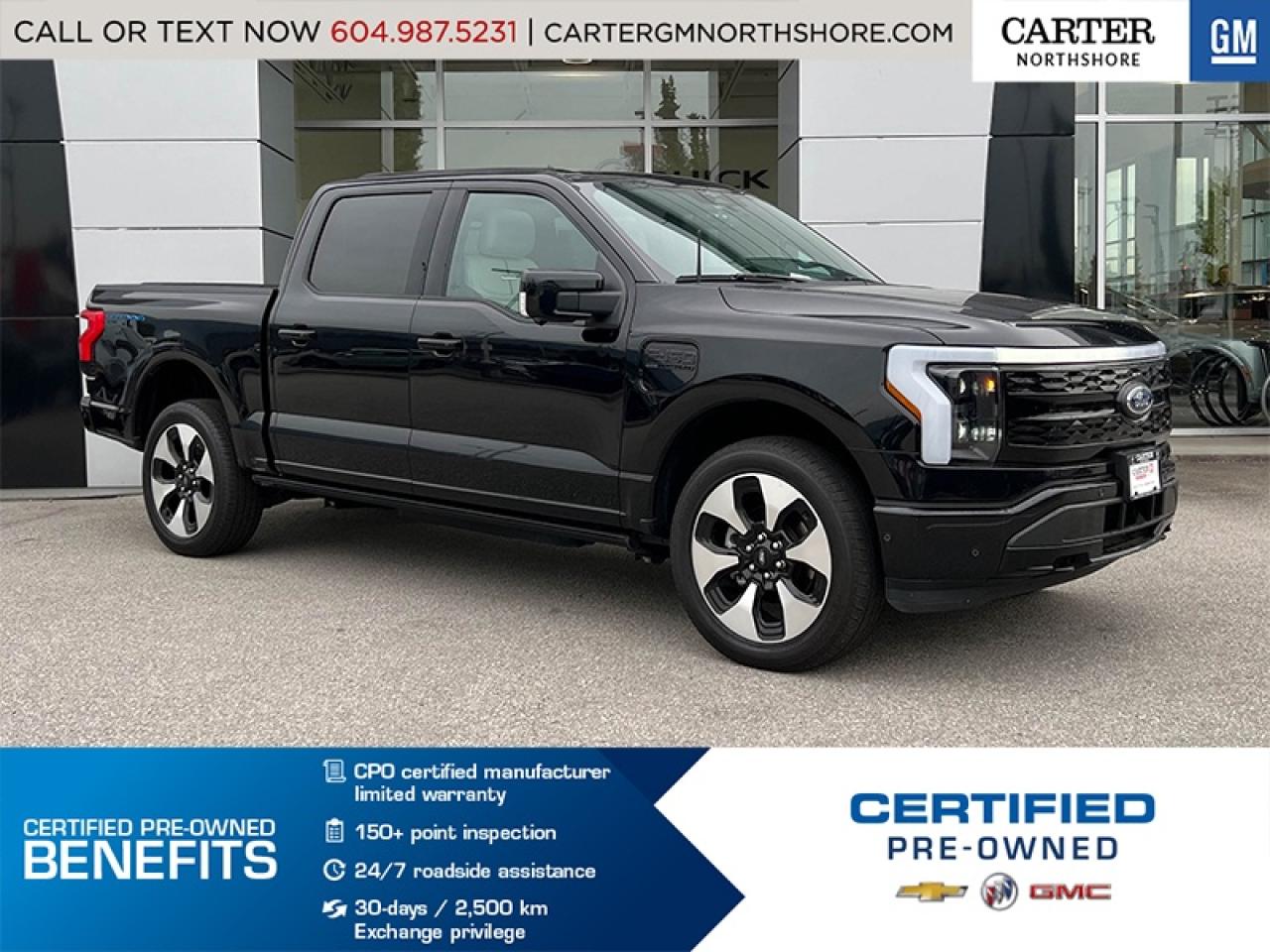 Used 2023 Ford F-150 Lightning PLATINUM 4WD | Leather Interior/Cruise Ctrl for sale in North Vancouver, BC