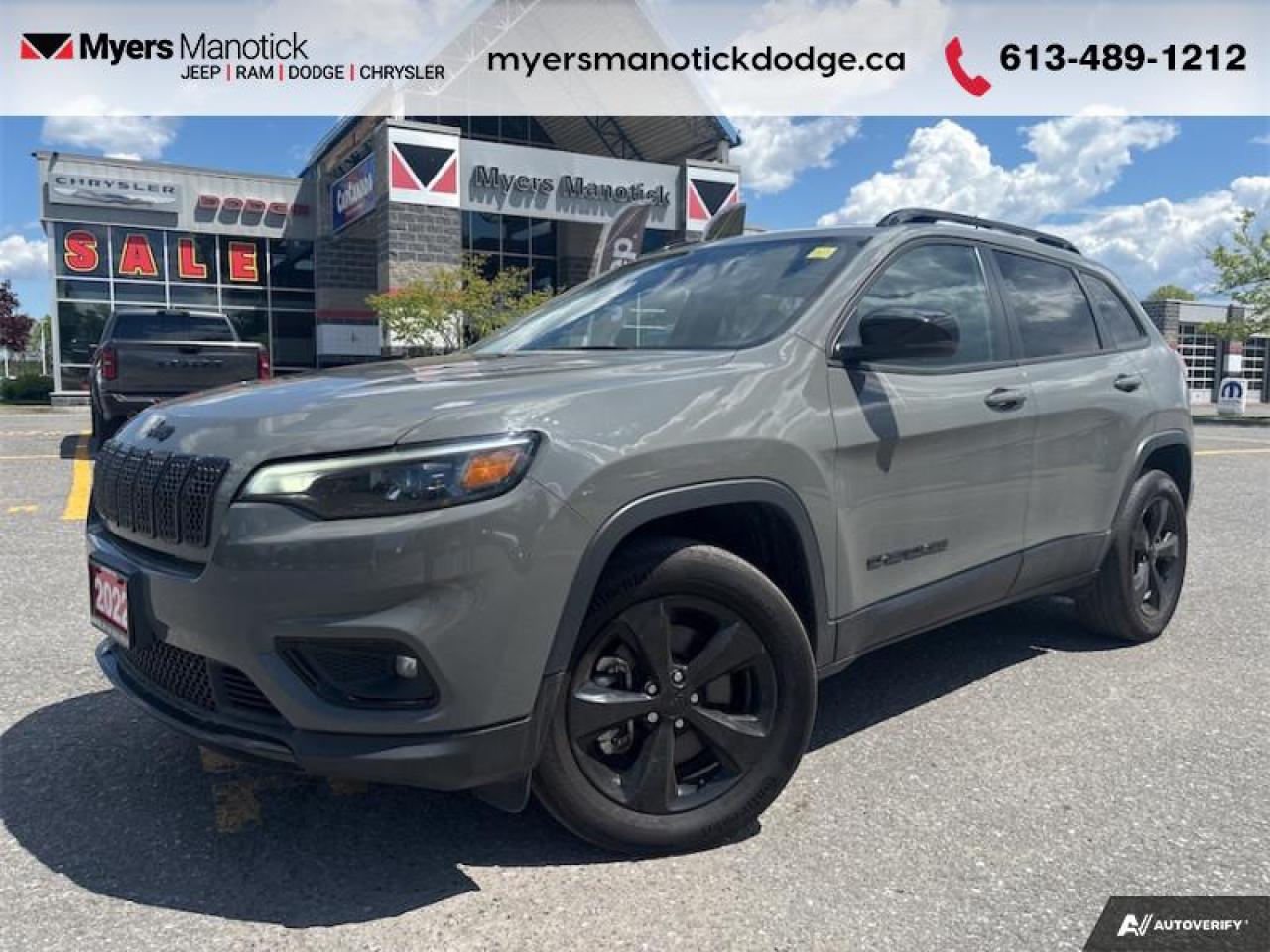 Used 2022 Jeep Cherokee Altitude  - Leather Seats -  Navigation for sale in Ottawa, ON