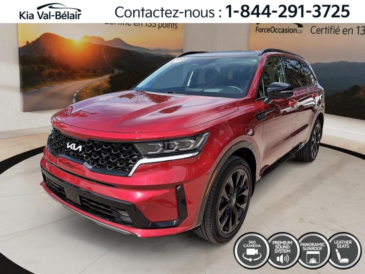 Used 2023 Kia Sorento SX TURBO * AWD * 281HP * CUIR * TOIT * CAMÉRA 360° for sale in Québec, QC