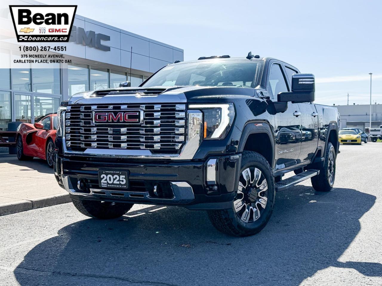 New 2025 GMC Sierra 2500 HD Denali DURAMAX 6.6L V8 WITH REMOTE START/ENTRY, HEATED SEATS, HEATED STEERING WHEEL, VENTILATED SEATS, SUNROOF, HD SURROUND VISION for sale in Carleton Place, ON