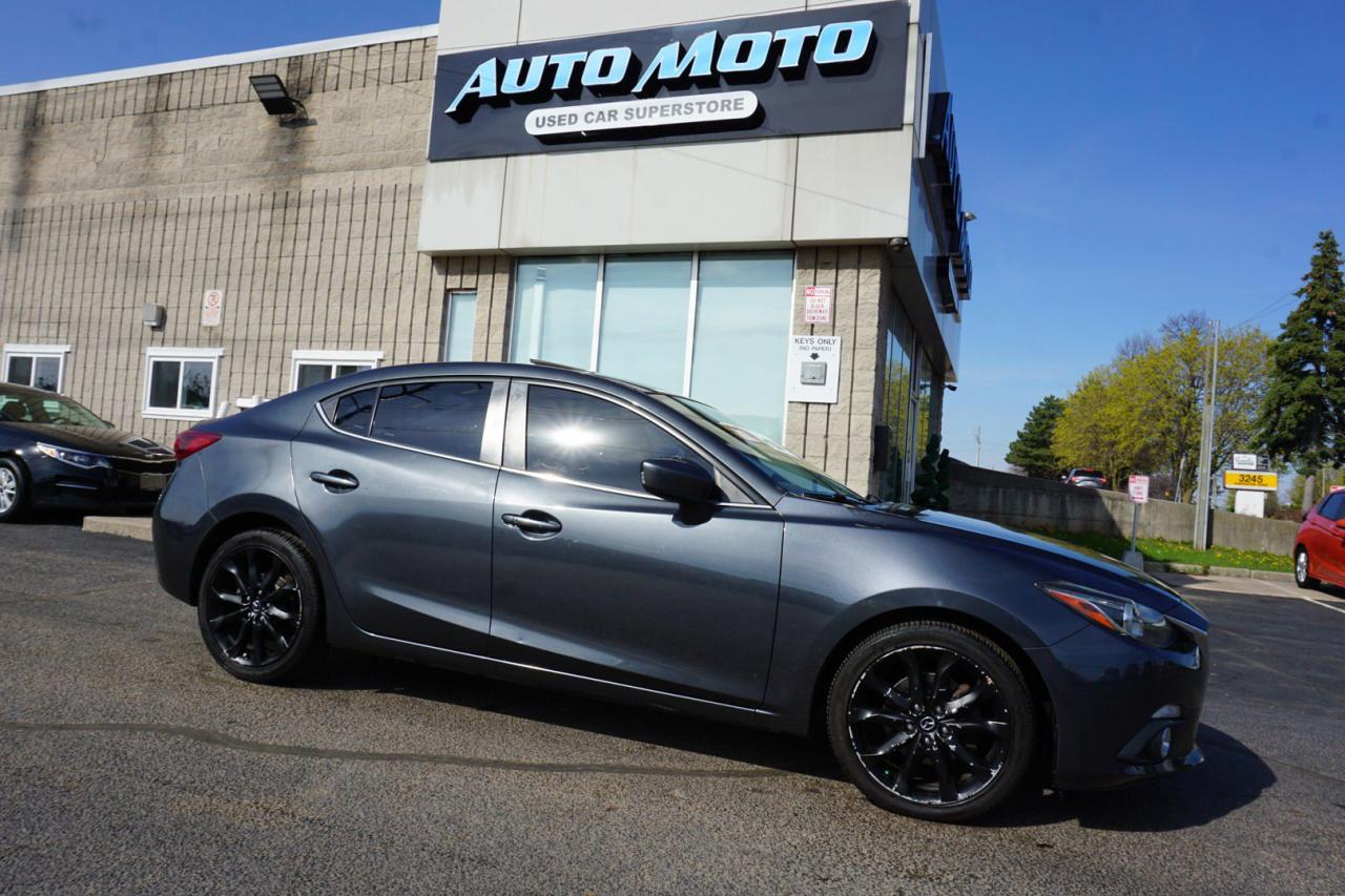 Used 2015 Mazda MAZDA3 2.5L GT 6 SPEED CERTIFIED *FREE ACCIDENT* NAV CAMERA BLUETOOTH HEATED LEATHER SUNROOF BOSS CRUISE ALLOYS for sale in Burlington, ON