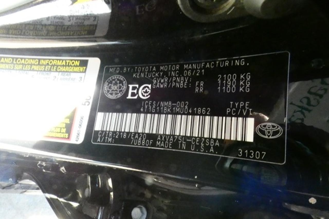 2021 Toyota Camry SE Auto AWD w/Htd L.wrap, BUC - Photo #19