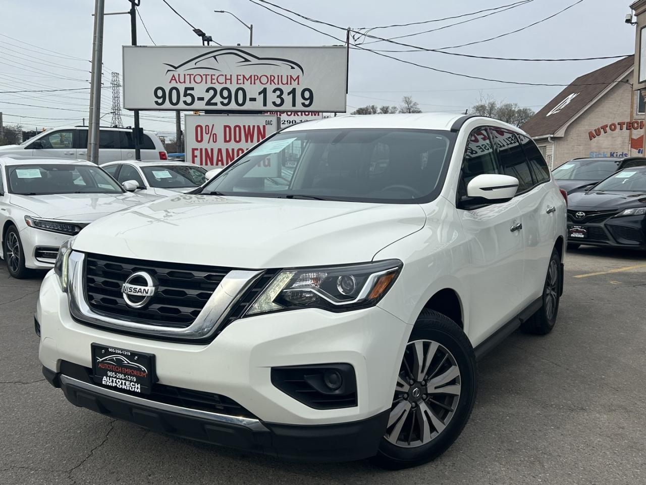 Used 2017 Nissan Pathfinder S  Pearl White 7 Passegers / Reverse Camera for sale in Mississauga, ON