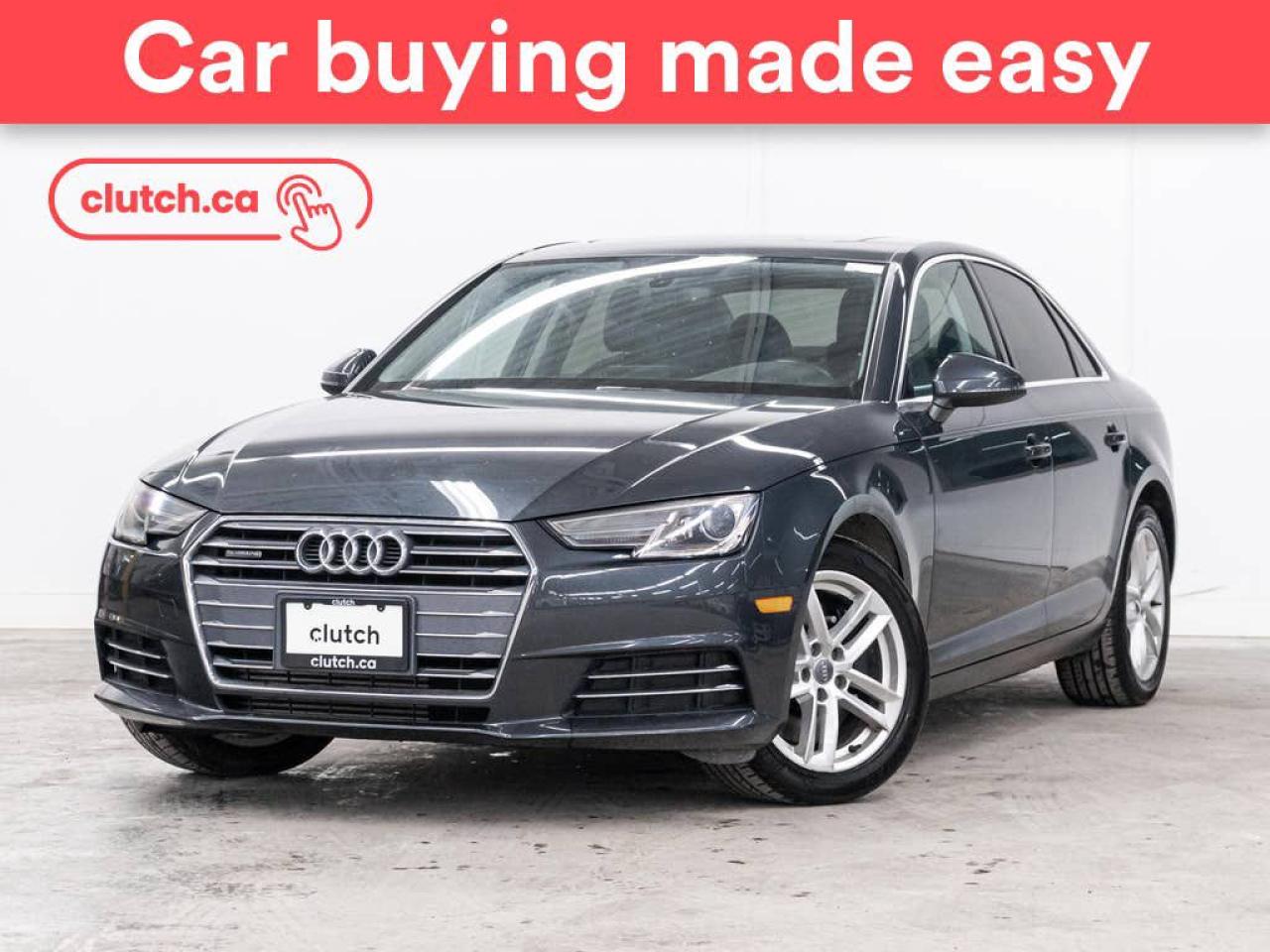 Used 2017 Audi A4 Komfort AWD w/Apple CarPlay, Heated Front Seats, Backup Cam for sale in Toronto, ON
