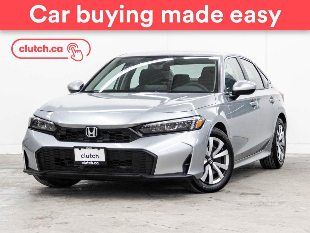 Used 2025 Honda Civic LX w/ Apple CarPlay & Android Auto, Heated Front Seats, Rearview Cam for sale in Toronto, ON