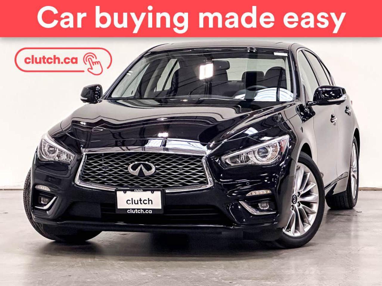 Used 2021 Infiniti Q50 LUXE w/ Apple CarPlay, Heated Front Seats, Rearview Cam for sale in Toronto, ON