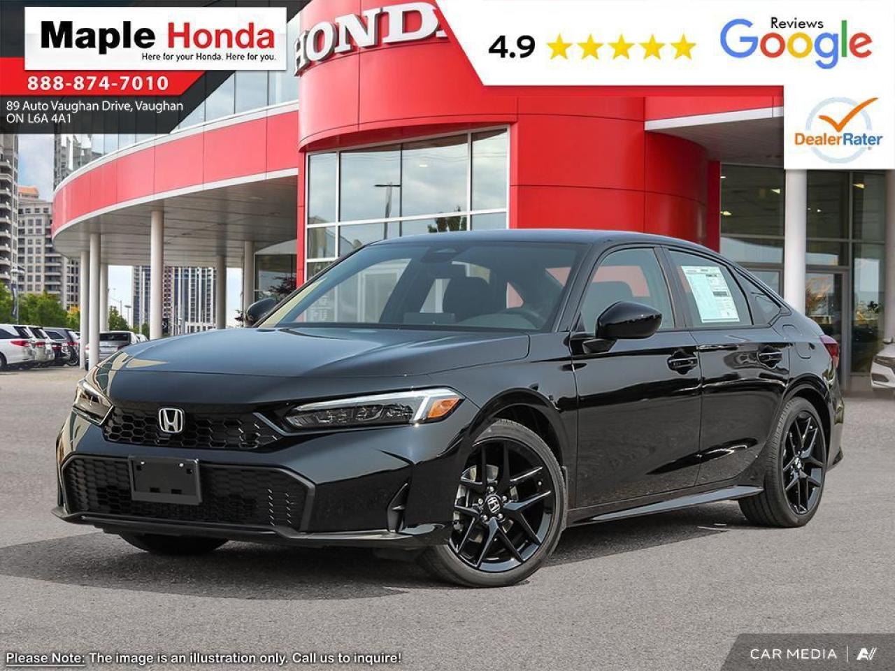 New 2025 Honda Civic Hybrid 4DR ECVT SPORT for sale in Vaughan, ON