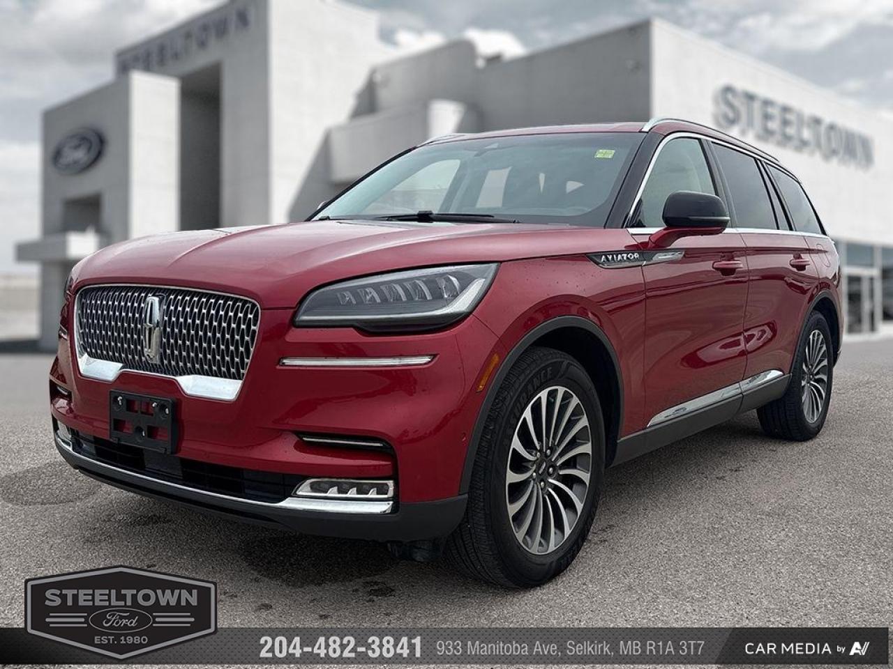 Used 2021 Lincoln Aviator Reserve  - Sunroof -  Cooled Seats for sale in Selkirk, MB