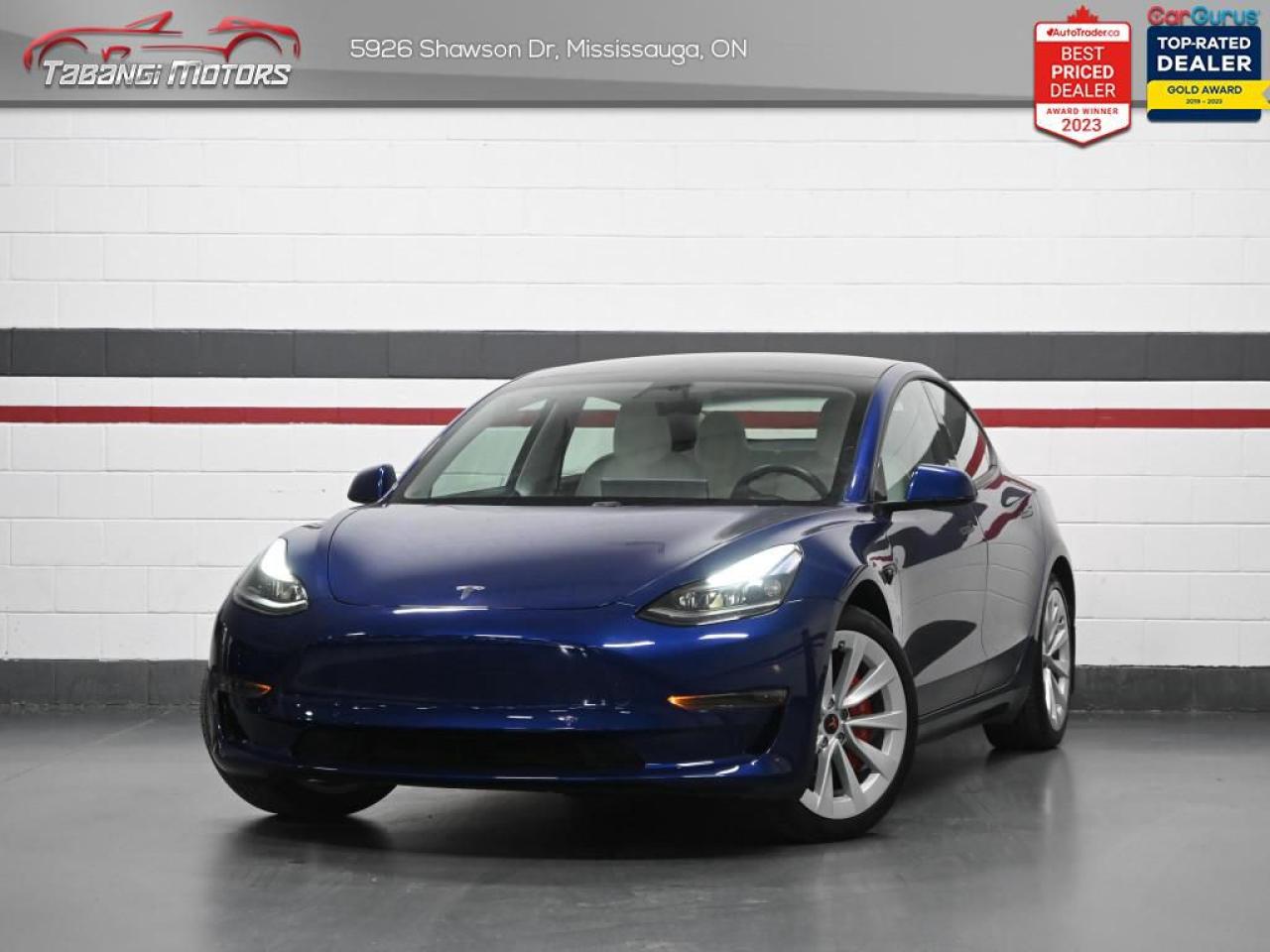 Used 2021 Tesla Model 3 Standard Range Plus  No Accident White Leather Autopilot Navigation Glass Roof for sale in Mississauga, ON