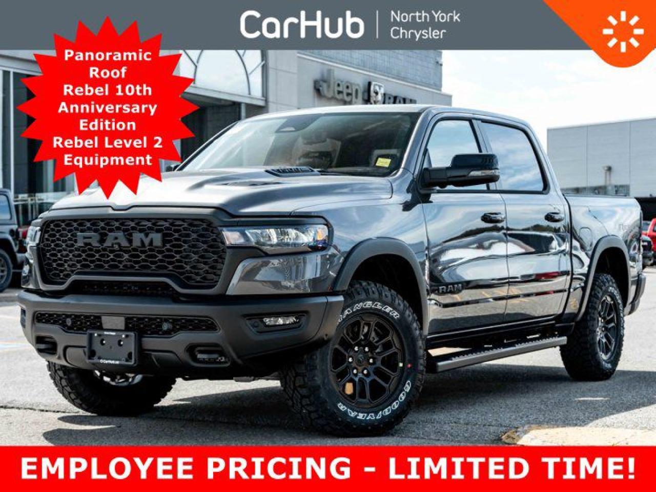 New 2025 RAM 1500 Rebel Panoroof 10th Anniversary Edition Rebel Level 2 Equipment Group  Advanced Safety Group II for sale in Thornhill, ON