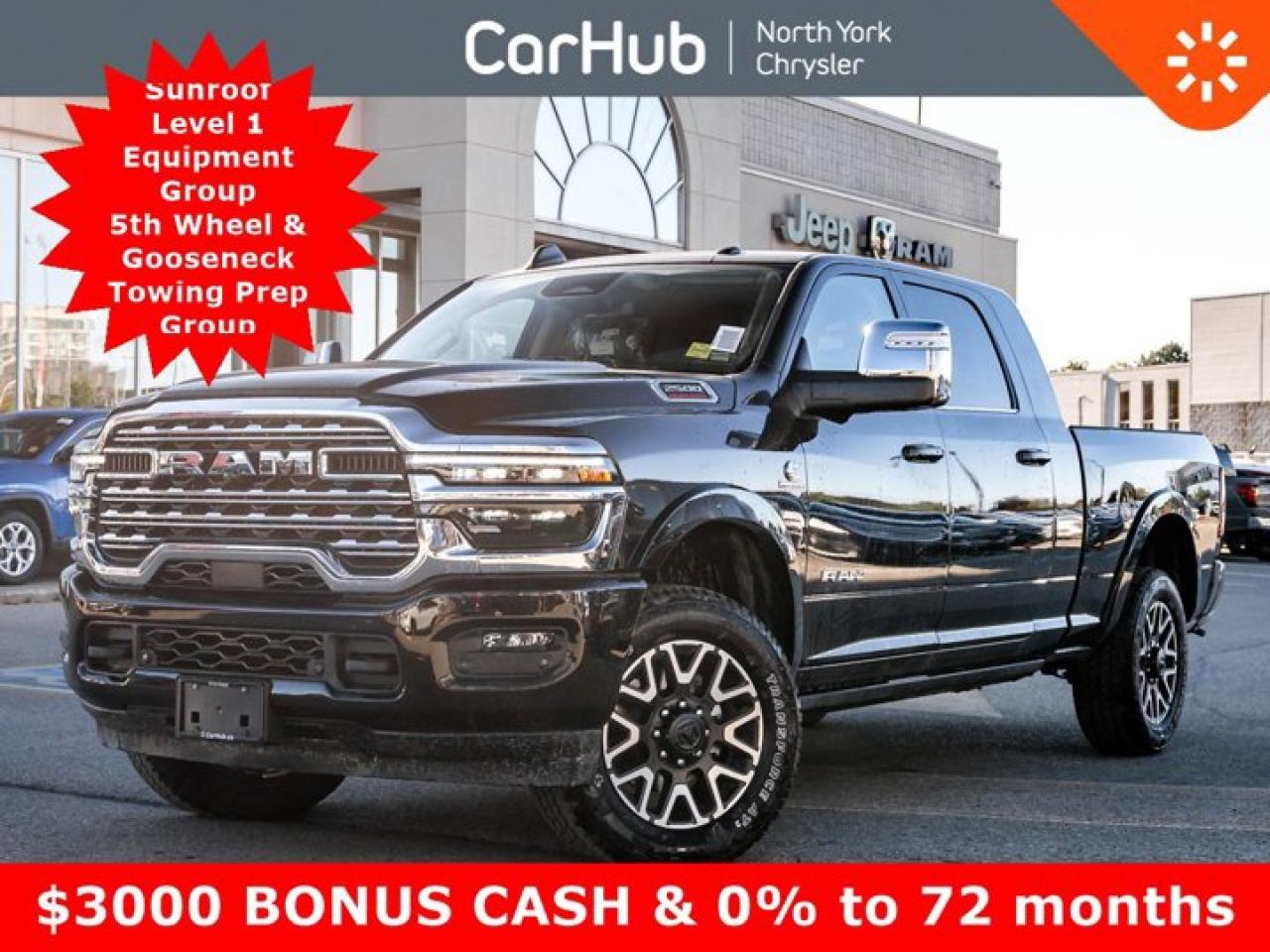 New 2025 RAM 2500 Limited 6'4'' Box Sunroof  Level 1 Equipment Group 5th Wheel & Gooseneck Towing Prep Group for sale in Thornhill, ON