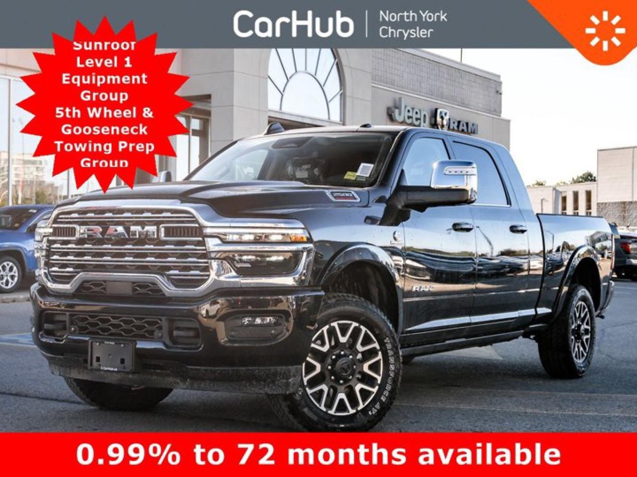 New 2025 RAM 2500 Limited 6'4'' Box Sunroof  Level 1 Equipment Group 5th Wheel & Gooseneck Towing Prep Group for sale in Thornhill, ON