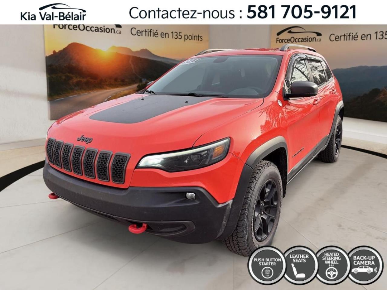 Used 2021 Jeep Cherokee TRAILHAWK* V6 * 4X4 * 4000LB TOWING * CAMERA * A/C for sale in Québec, QC