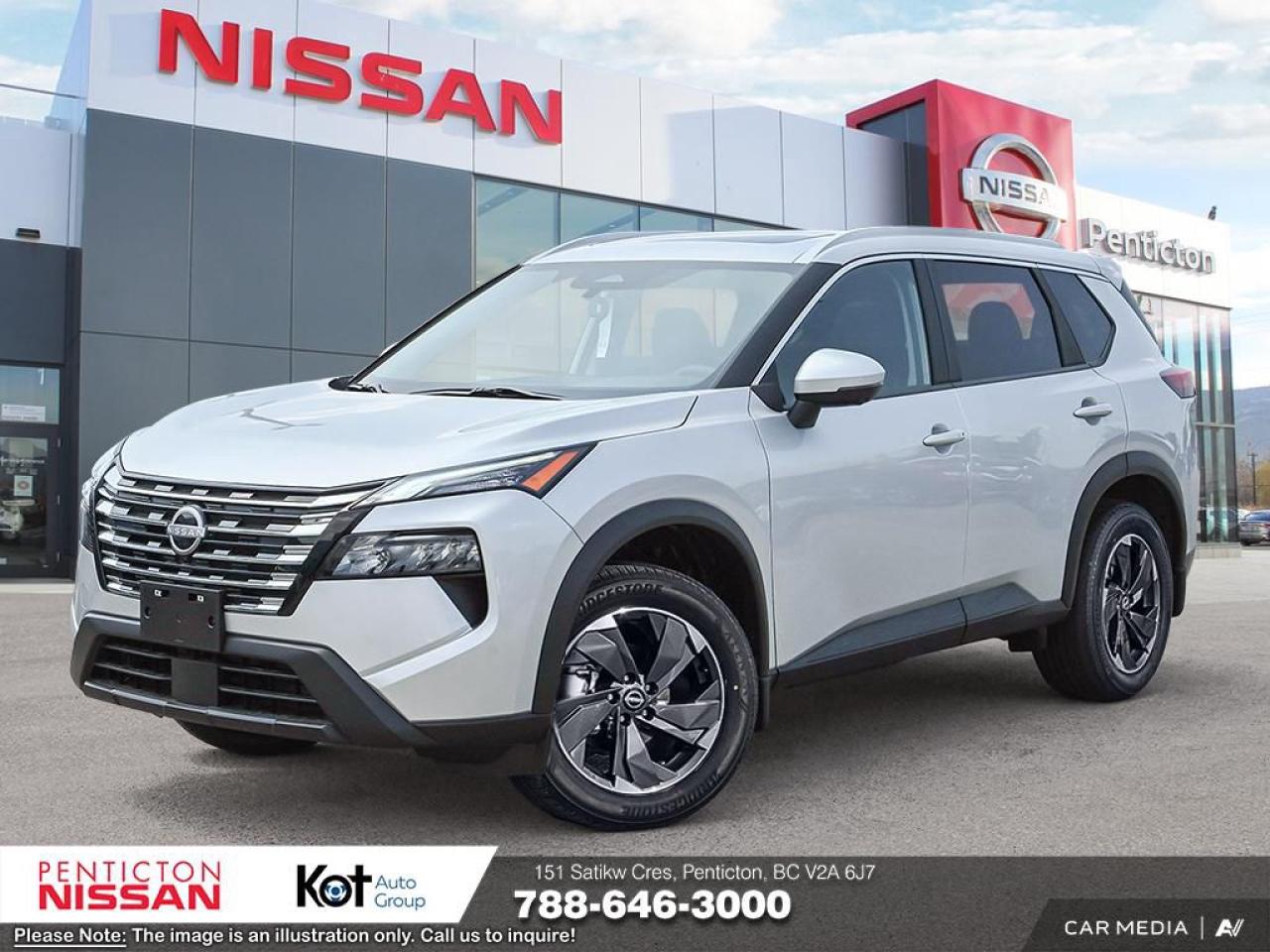 New 2025 Nissan Rogue SV Moonroof AWD for sale in Penticton, BC