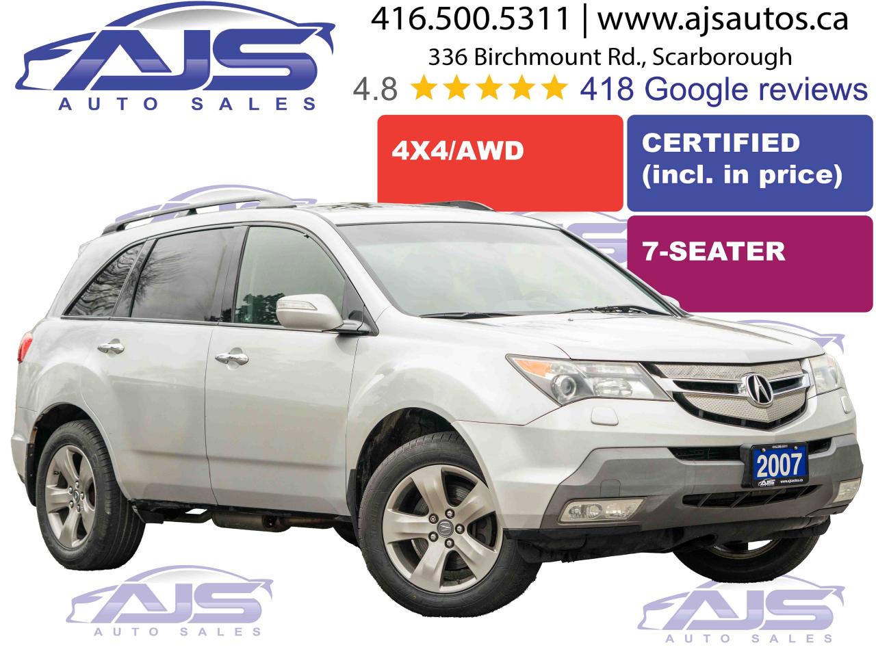 Used 2007 Acura MDX ELITE SH-AWD W/SPORT W/RES for sale in Toronto, ON